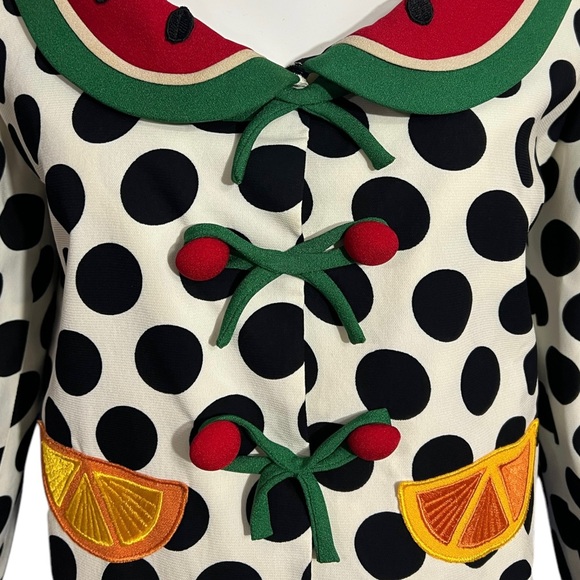 Moschino Cheap & Chic Vintage Fruit Polka Dot Jacket as seen on The Nanny - Picture 8 of 11